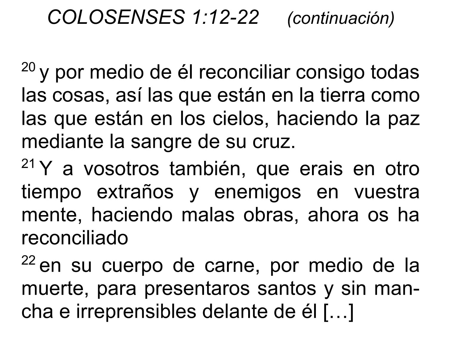 Colosenses 1:20-22