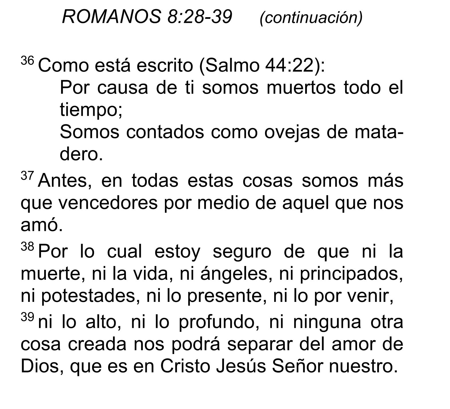 Romanos 8:36-39